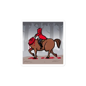 Headless Horse Boy 4" Sticker