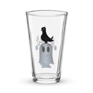 The Raven Pint Glass